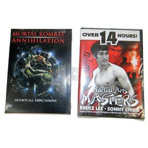 Martial Arts Masters Bruce Lee Sonny Chiba & Mortal Kombat Annihilation DVD Set